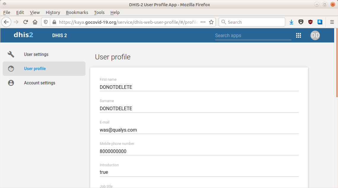 Unmasked: COVID-KAYA and the Exposure of Healthcare Worker Data in the Philippines 3 User profile information displayed by web app, despite us not having a valid username/password.